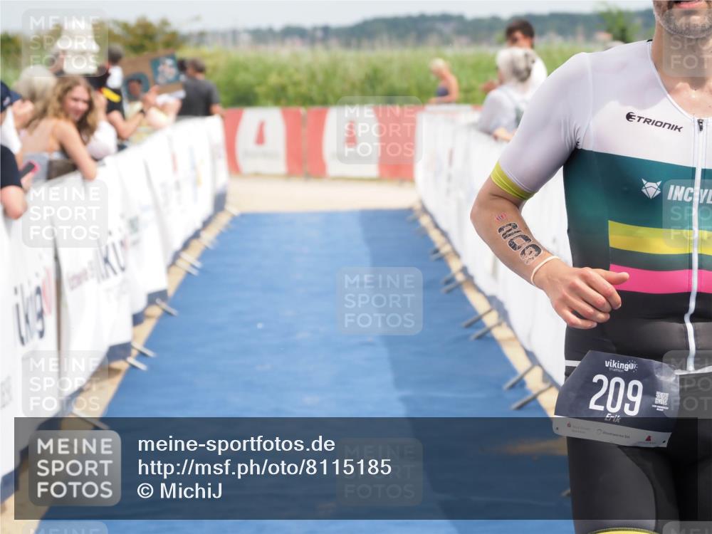 22.06.2025 - Viking Triathlon MichiJ http://msf.ph/oto/8115185 22.06.2025 14:55:15 Ziel 209 meine-sportfotos.de