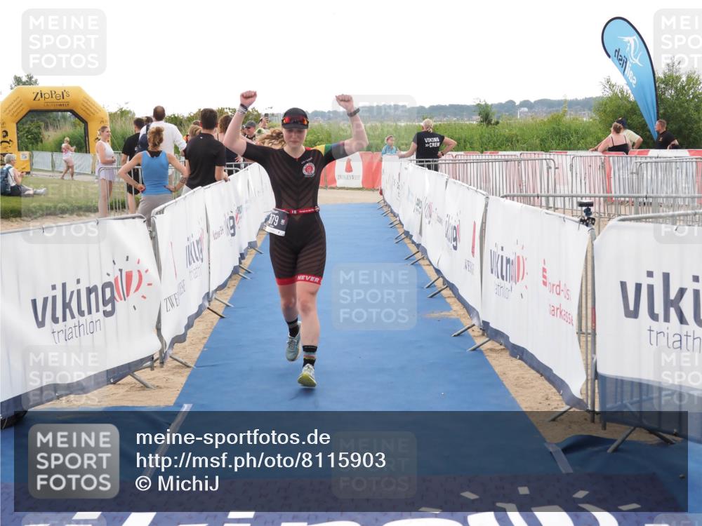 22.06.2025 - Viking Triathlon MichiJ http://msf.ph/oto/8115903 22.06.2025 16:26:45 Ziel 379 meine-sportfotos.de