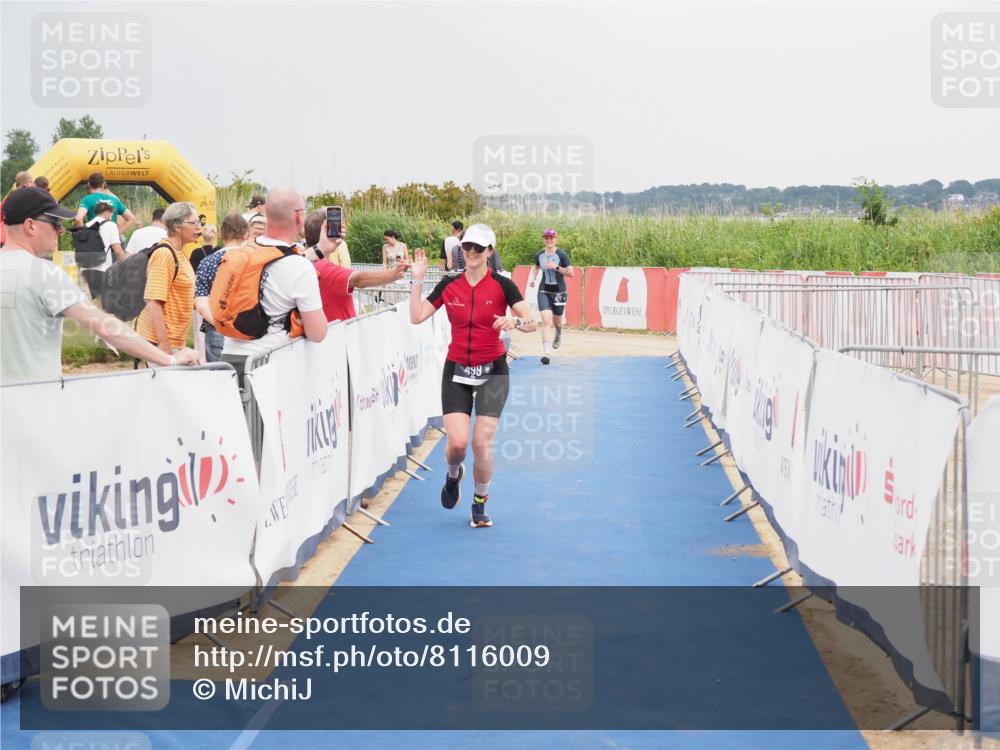 22.06.2025 - Viking Triathlon MichiJ http://msf.ph/oto/8116009 22.06.2025 16:49:54 Ziel 477, 499 meine-sportfotos.de