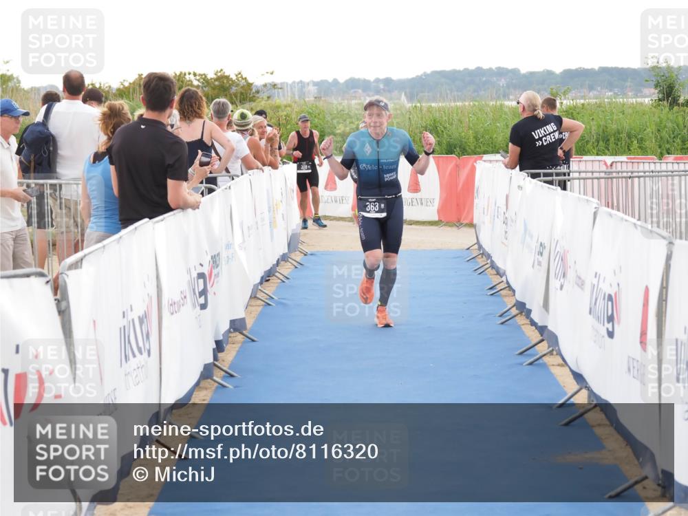 22.06.2025 - Viking Triathlon MichiJ http://msf.ph/oto/8116320 22.06.2025 16:27:20 Ziel 363 meine-sportfotos.de