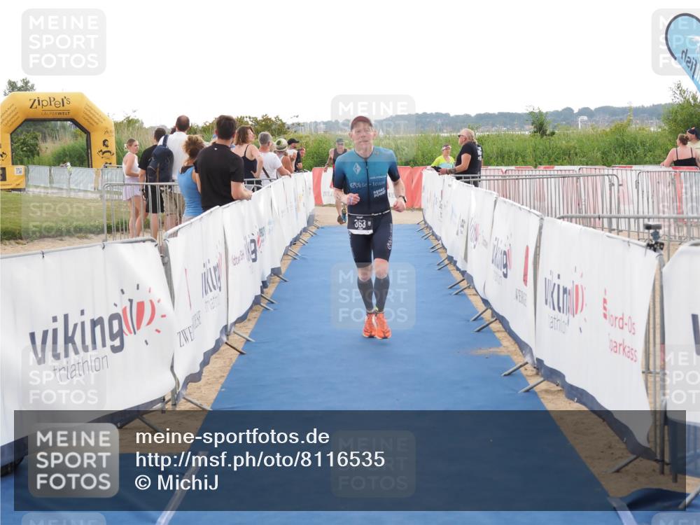 22.06.2025 - Viking Triathlon MichiJ http://msf.ph/oto/8116535 22.06.2025 16:27:22 Ziel 308, 363 meine-sportfotos.de