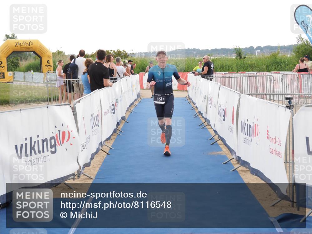 22.06.2025 - Viking Triathlon MichiJ http://msf.ph/oto/8116548 22.06.2025 16:27:22 Ziel 308, 363 meine-sportfotos.de