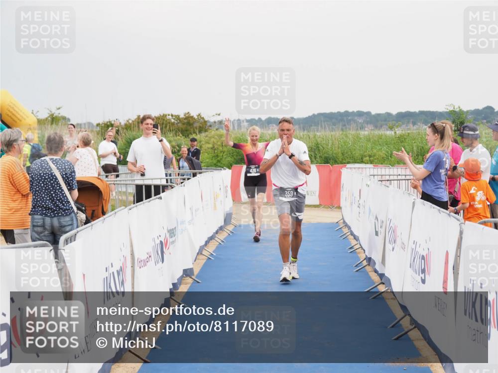22.06.2025 - Viking Triathlon MichiJ http://msf.ph/oto/8117089 22.06.2025 16:53:32 Ziel 359, 436 meine-sportfotos.de