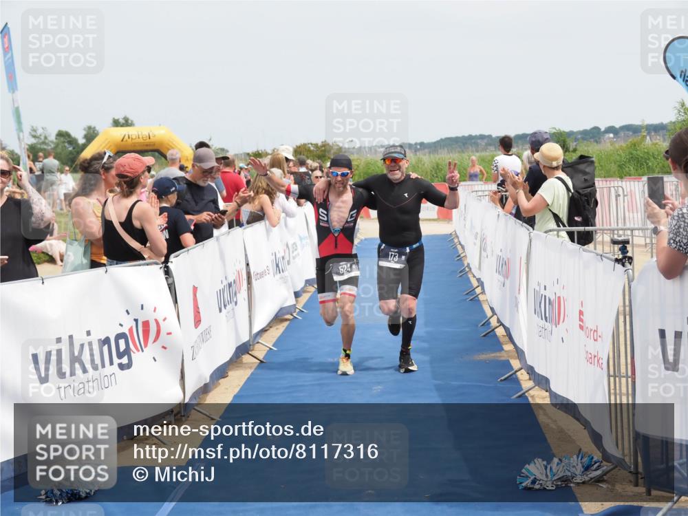 22.06.2025 - Viking Triathlon MichiJ http://msf.ph/oto/8117316 22.06.2025 14:56:30 Ziel 88, 173, 524 meine-sportfotos.de