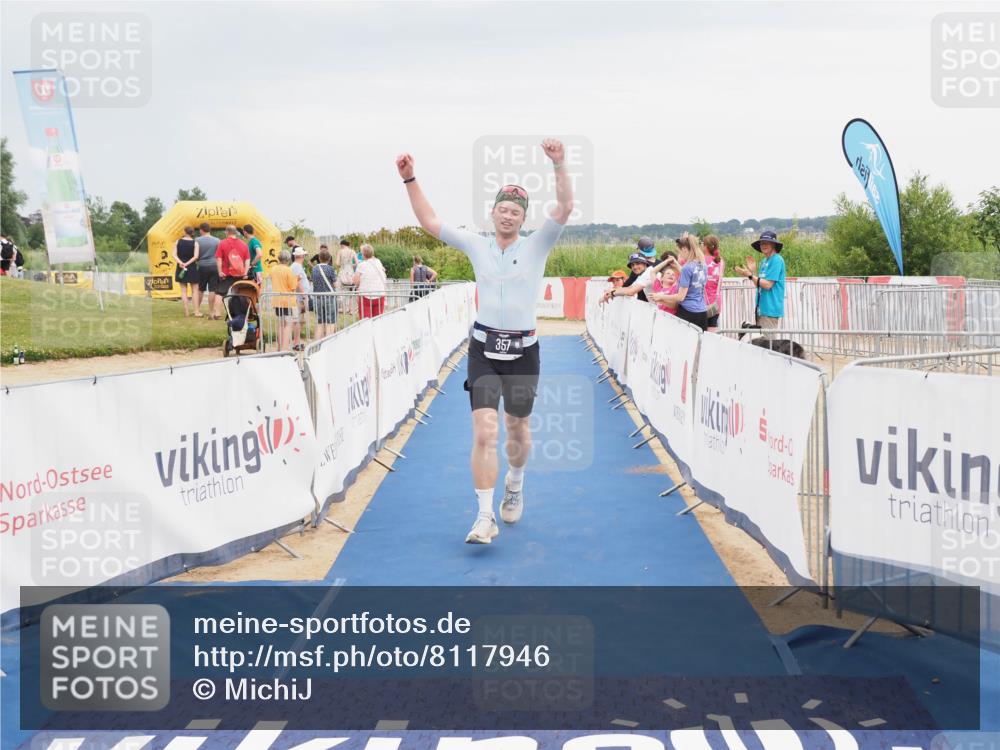 22.06.2025 - Viking Triathlon MichiJ http://msf.ph/oto/8117946 22.06.2025 16:55:25 Ziel 357 meine-sportfotos.de