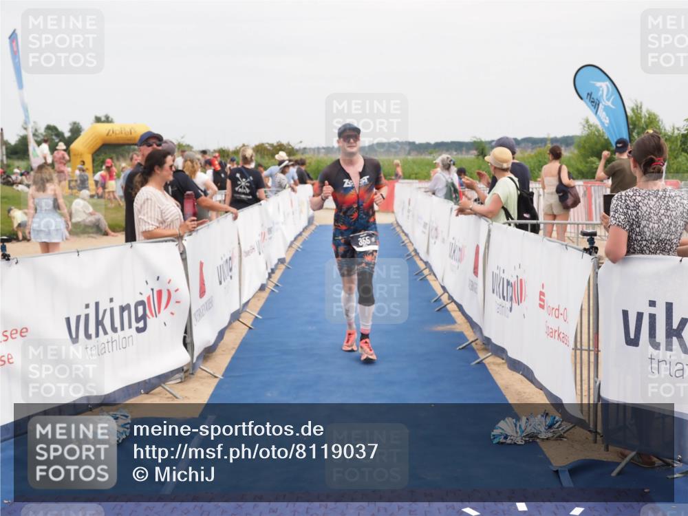 22.06.2025 - Viking Triathlon MichiJ http://msf.ph/oto/8119037 22.06.2025 15:08:37 Ziel 355 meine-sportfotos.de