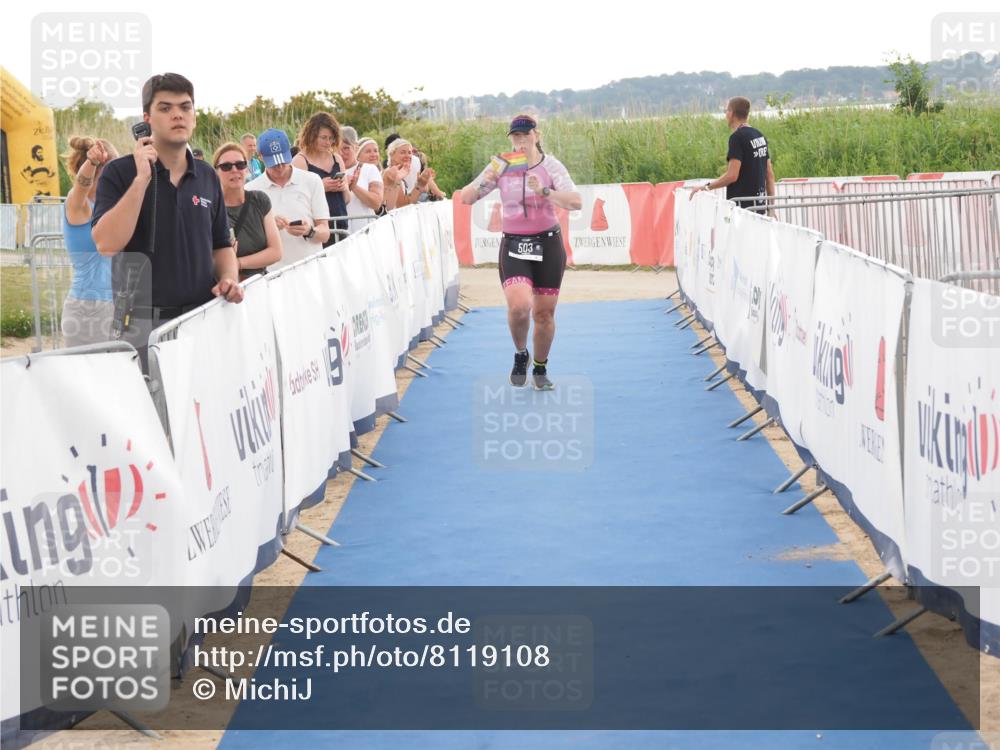 22.06.2025 - Viking Triathlon MichiJ http://msf.ph/oto/8119108 22.06.2025 16:28:25 Ziel 503 meine-sportfotos.de