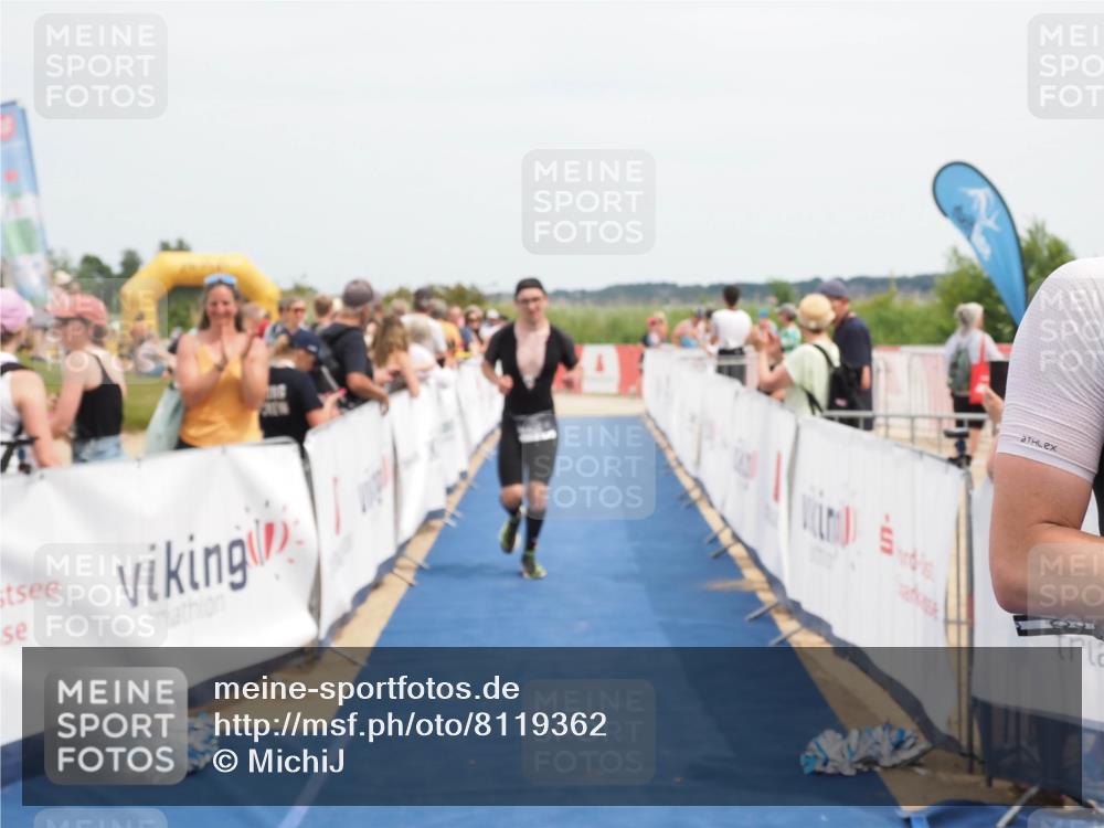 22.06.2025 - Viking Triathlon MichiJ http://msf.ph/oto/8119362 22.06.2025 14:58:45 Ziel 233, 508 meine-sportfotos.de