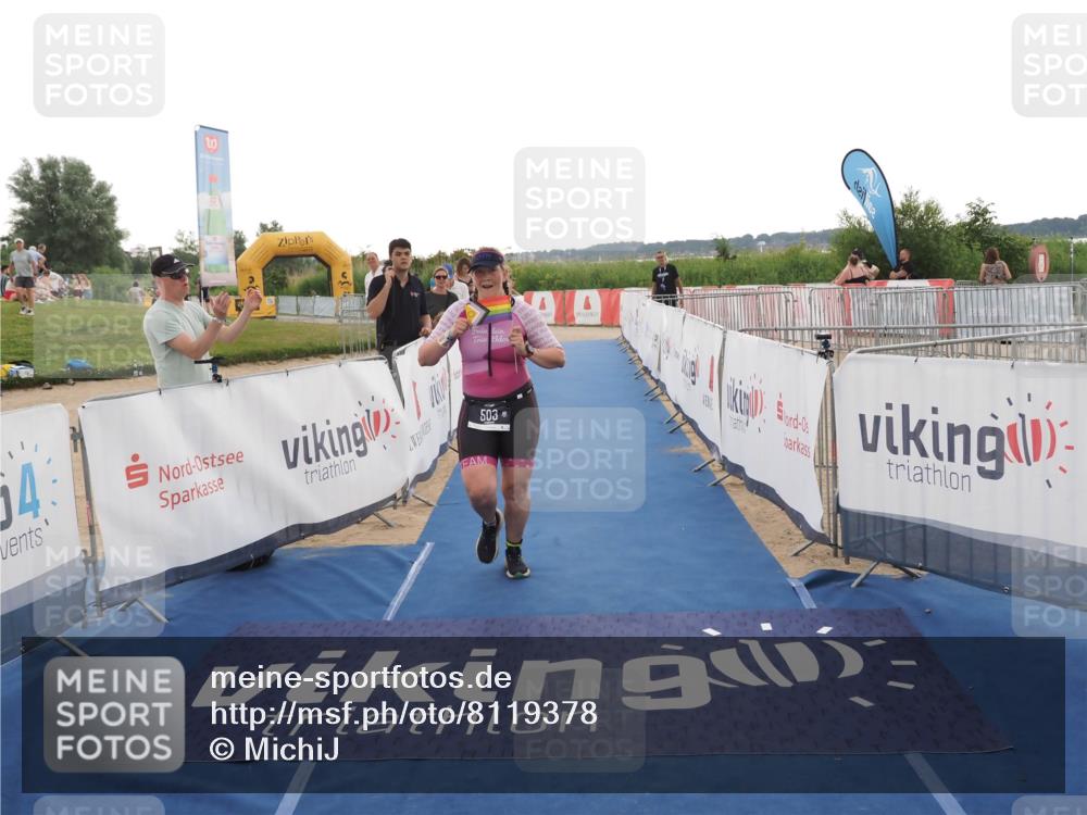 22.06.2025 - Viking Triathlon MichiJ http://msf.ph/oto/8119378 22.06.2025 16:28:28 Ziel 503 meine-sportfotos.de