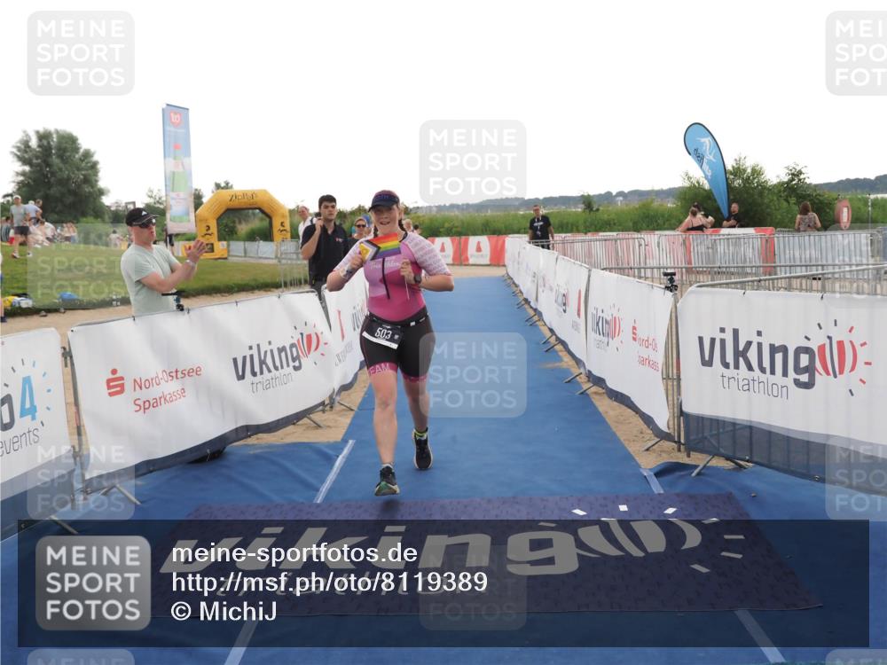 22.06.2025 - Viking Triathlon MichiJ http://msf.ph/oto/8119389 22.06.2025 16:28:28 Ziel 503 meine-sportfotos.de