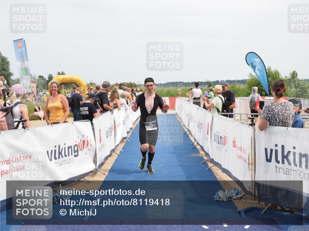 22.06.2025 - Viking Triathlon MichiJ http://msf.ph/oto/8119418 22.06.2025 14:58:46 Ziel 233, 508 meine-sportfotos.de