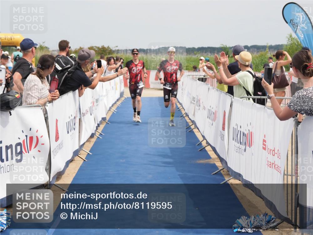 22.06.2025 - Viking Triathlon MichiJ http://msf.ph/oto/8119595 22.06.2025 15:09:40 Ziel 428, 506 meine-sportfotos.de