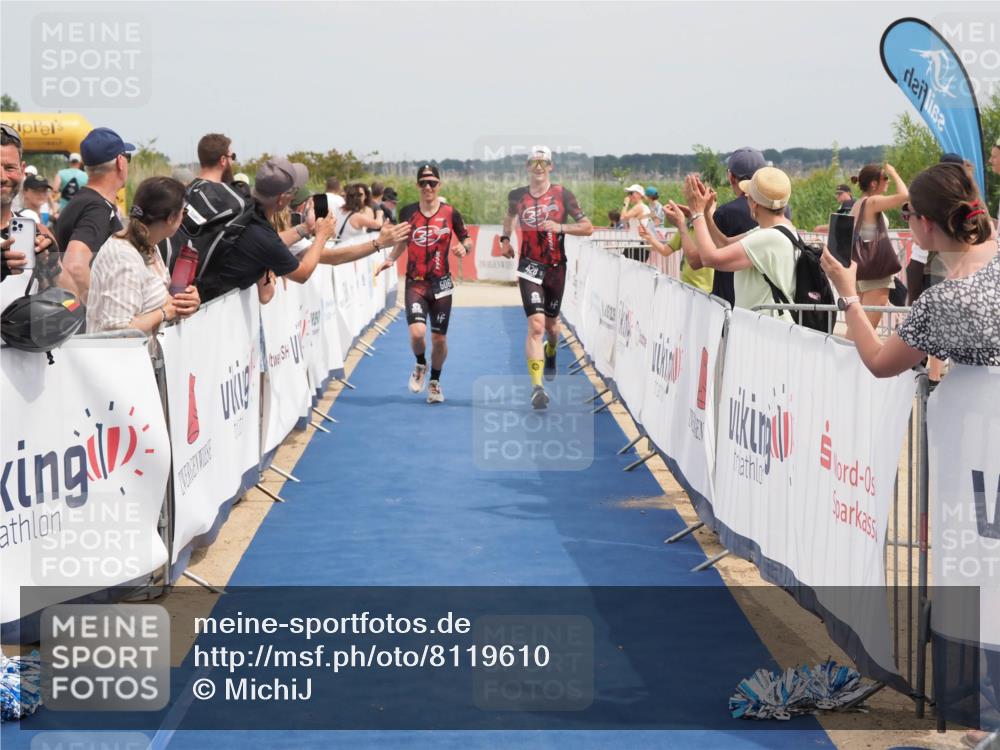 22.06.2025 - Viking Triathlon MichiJ http://msf.ph/oto/8119610 22.06.2025 15:09:40 Ziel 428, 506 meine-sportfotos.de