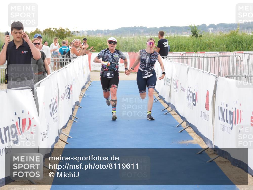 22.06.2025 - Viking Triathlon MichiJ http://msf.ph/oto/8119611 22.06.2025 16:28:54 Ziel 116, 362 meine-sportfotos.de