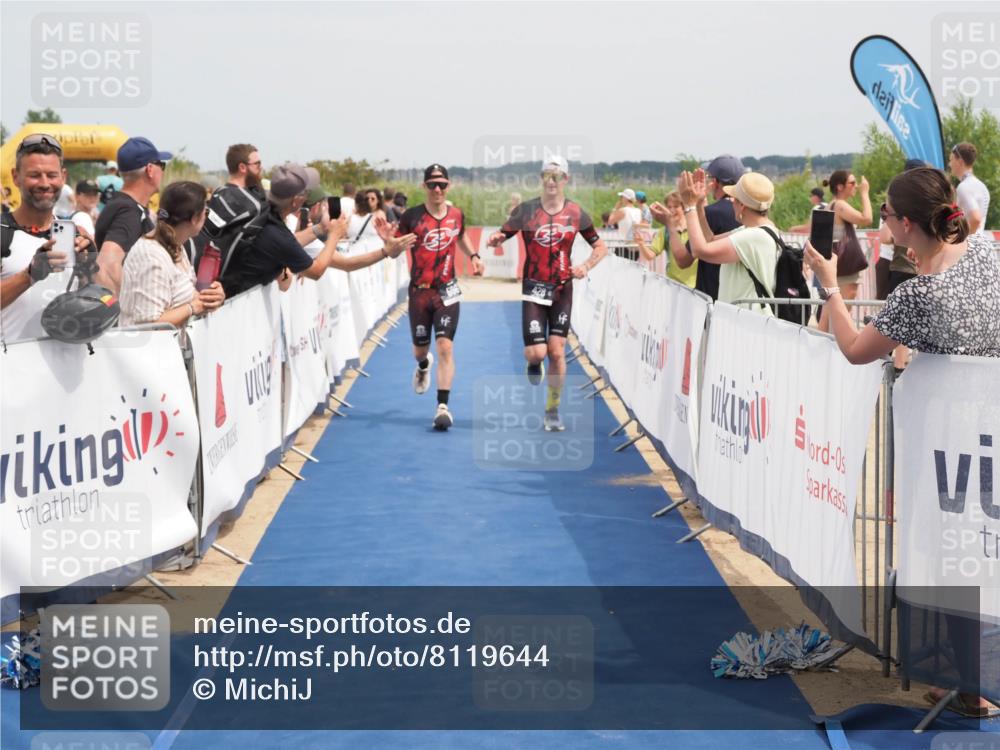 22.06.2025 - Viking Triathlon MichiJ http://msf.ph/oto/8119644 22.06.2025 15:09:41 Ziel 428, 506 meine-sportfotos.de