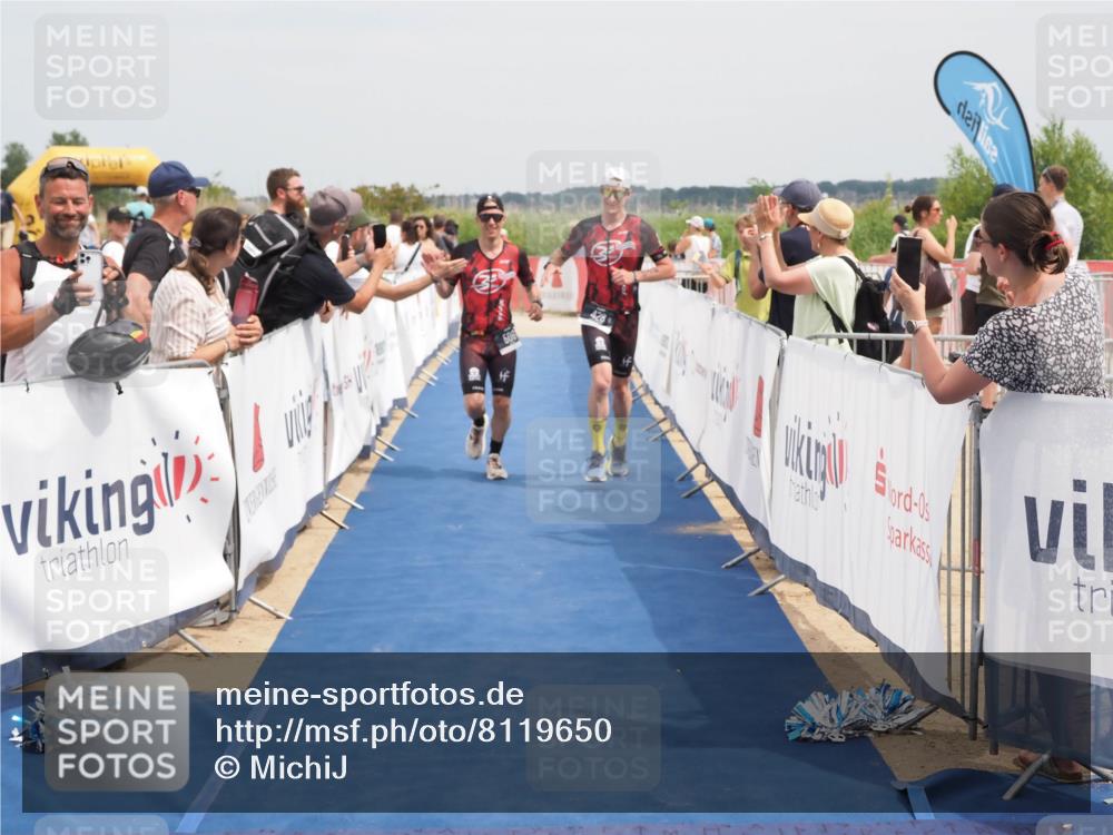22.06.2025 - Viking Triathlon MichiJ http://msf.ph/oto/8119650 22.06.2025 15:09:41 Ziel 428, 506 meine-sportfotos.de