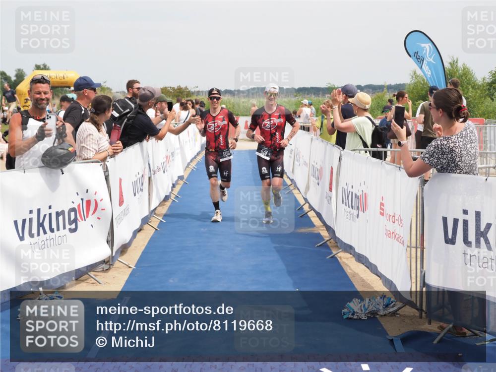 22.06.2025 - Viking Triathlon MichiJ http://msf.ph/oto/8119668 22.06.2025 15:09:41 Ziel 428, 506 meine-sportfotos.de