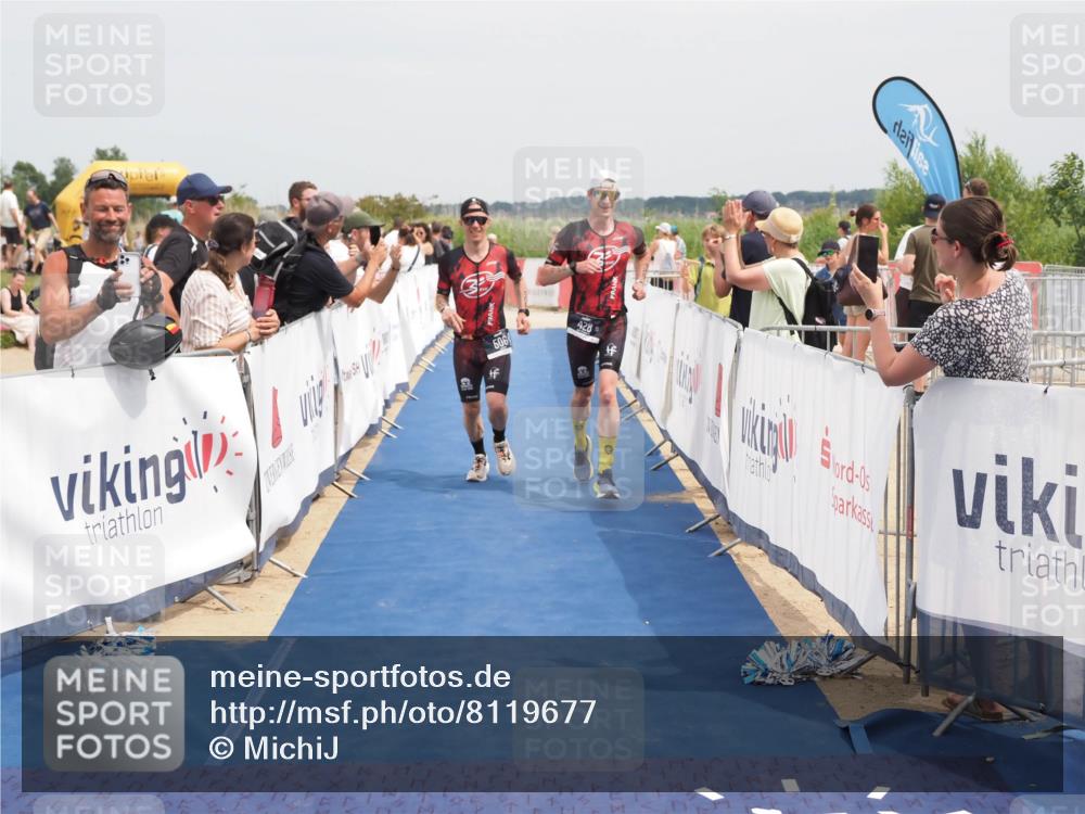 22.06.2025 - Viking Triathlon MichiJ http://msf.ph/oto/8119677 22.06.2025 15:09:41 Ziel 428, 506 meine-sportfotos.de
