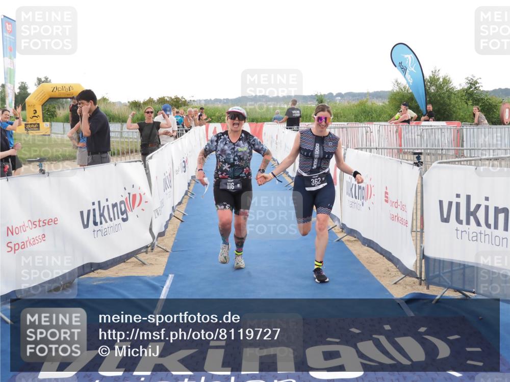 22.06.2025 - Viking Triathlon MichiJ http://msf.ph/oto/8119727 22.06.2025 16:28:55 Ziel 116, 362 meine-sportfotos.de