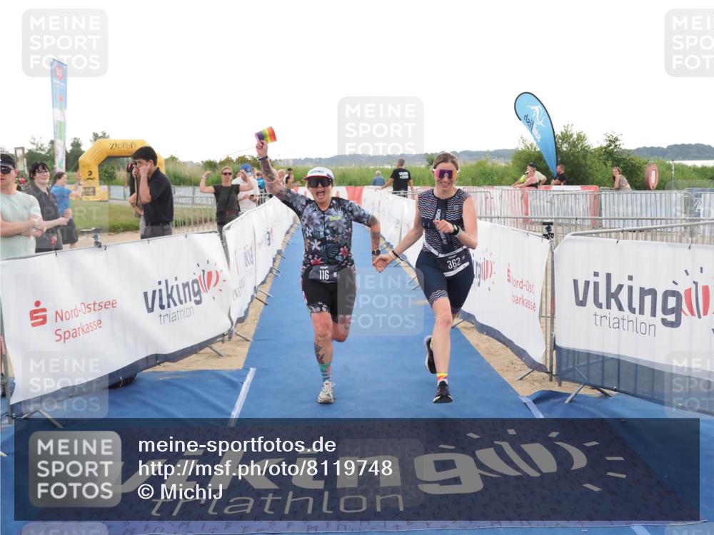 22.06.2025 - Viking Triathlon MichiJ http://msf.ph/oto/8119748 22.06.2025 16:28:56 Ziel 116, 362 meine-sportfotos.de