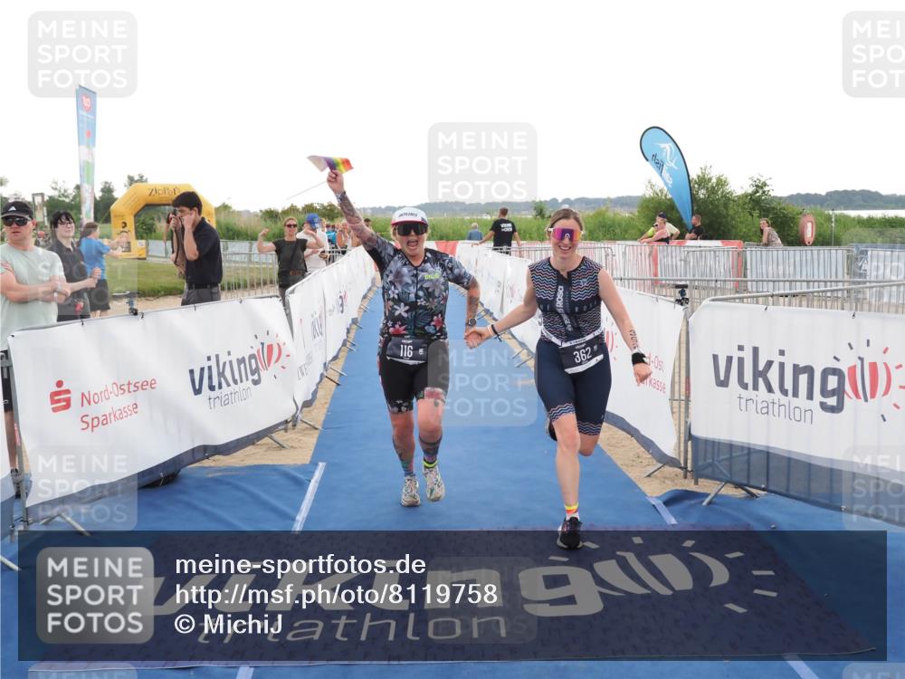 22.06.2025 - Viking Triathlon MichiJ http://msf.ph/oto/8119758 22.06.2025 16:28:56 Ziel 116, 362 meine-sportfotos.de