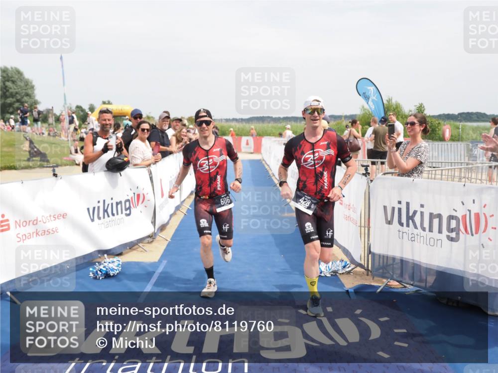 22.06.2025 - Viking Triathlon MichiJ http://msf.ph/oto/8119760 22.06.2025 15:09:43 Ziel 428, 506 meine-sportfotos.de