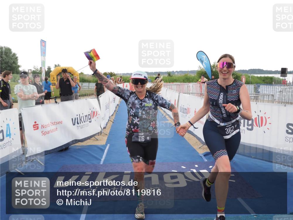 22.06.2025 - Viking Triathlon MichiJ http://msf.ph/oto/8119816 22.06.2025 16:28:56 Ziel 116, 362 meine-sportfotos.de