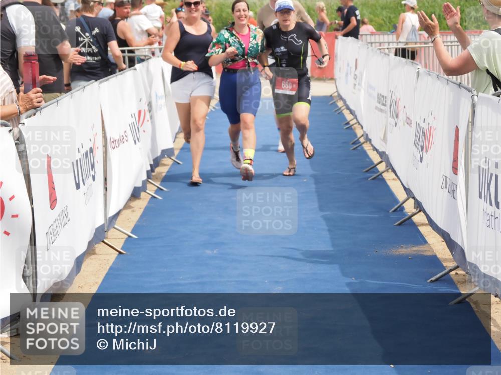 22.06.2025 - Viking Triathlon MichiJ http://msf.ph/oto/8119927 22.06.2025 15:10:35 Ziel 518, 660 meine-sportfotos.de