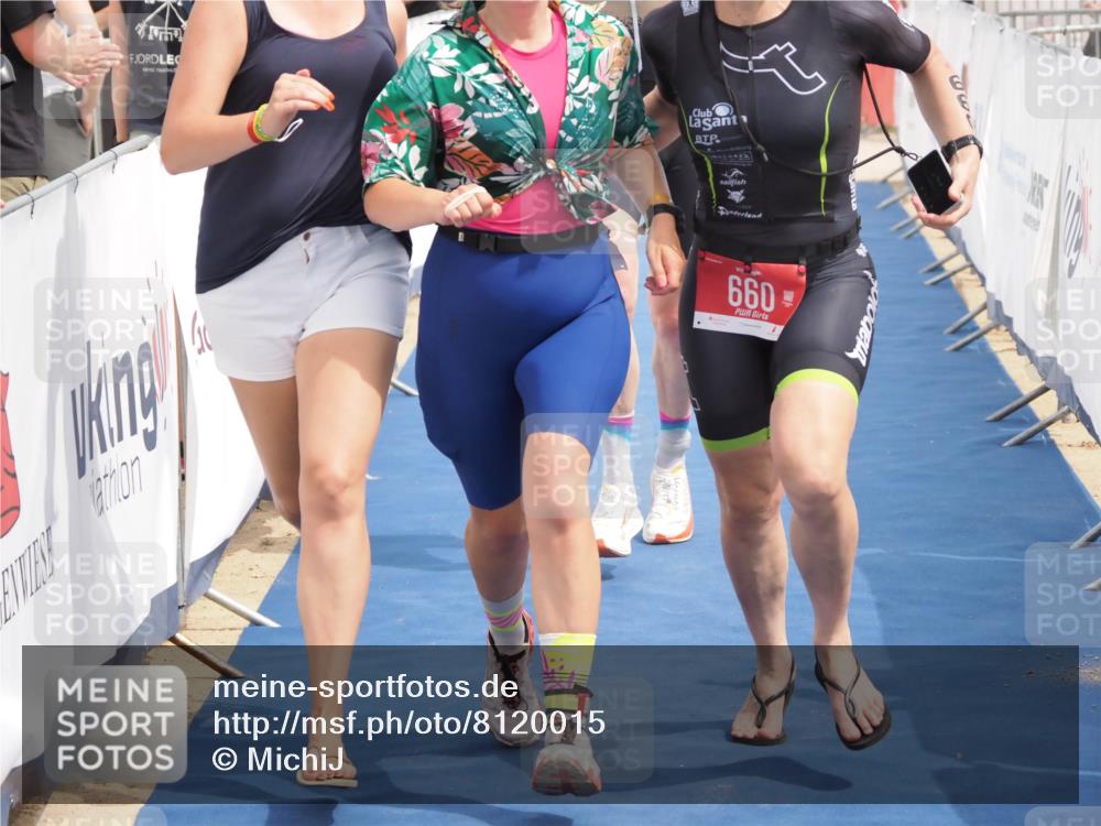 22.06.2025 - Viking Triathlon MichiJ http://msf.ph/oto/8120015 22.06.2025 15:10:36 Ziel 518, 660 meine-sportfotos.de