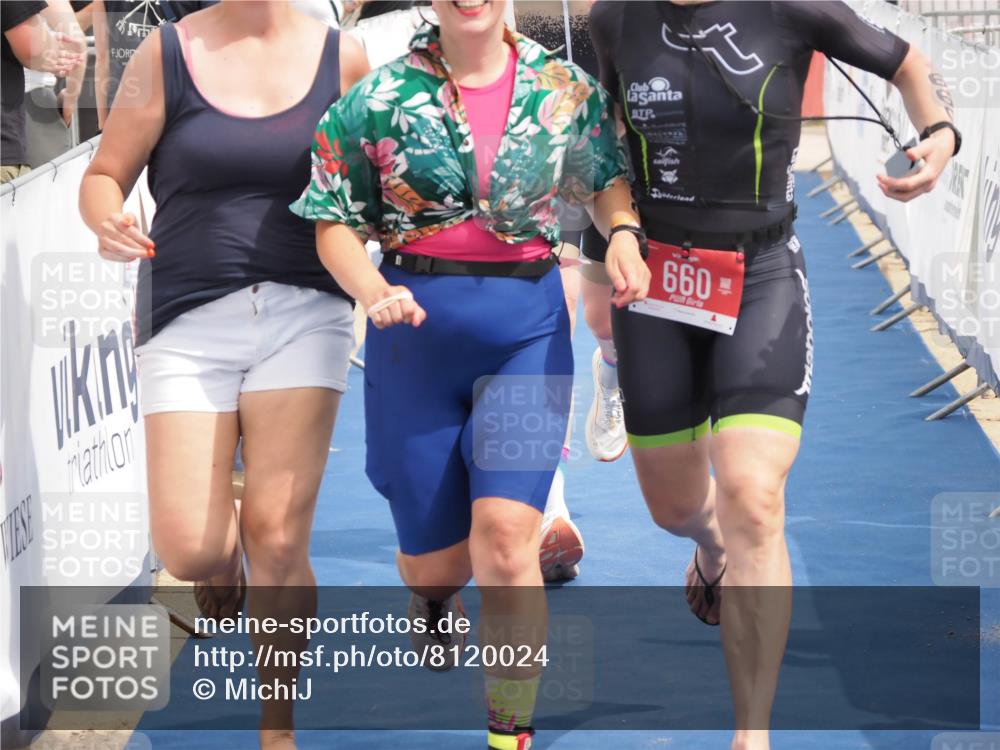 22.06.2025 - Viking Triathlon MichiJ http://msf.ph/oto/8120024 22.06.2025 15:10:36 Ziel 518, 660 meine-sportfotos.de
