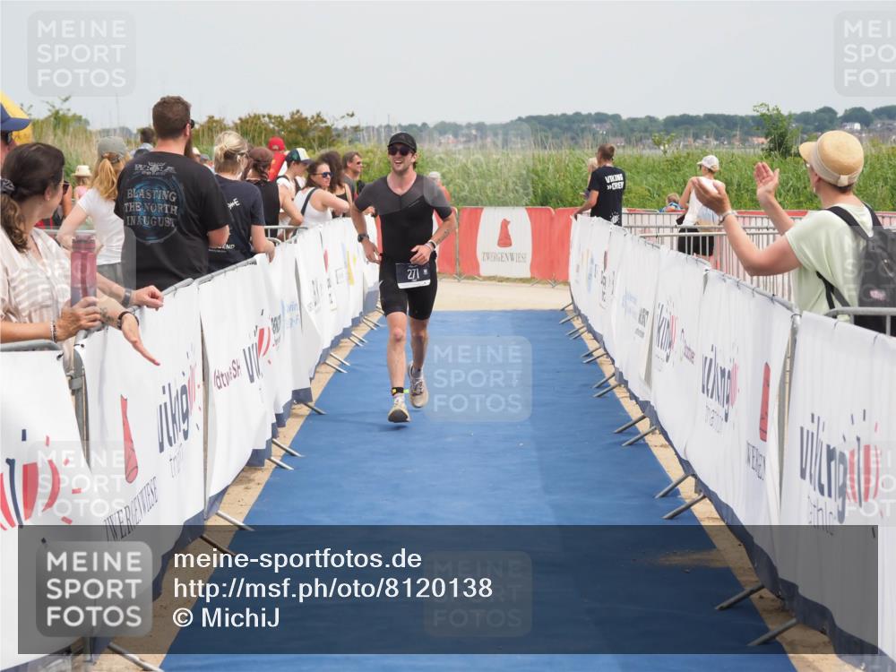 22.06.2025 - Viking Triathlon MichiJ http://msf.ph/oto/8120138 22.06.2025 15:11:15 Ziel 146, 271, 365 meine-sportfotos.de