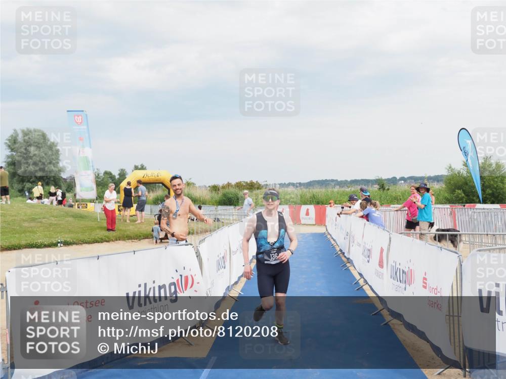 22.06.2025 - Viking Triathlon MichiJ http://msf.ph/oto/8120208 22.06.2025 17:02:53 Ziel 136 meine-sportfotos.de