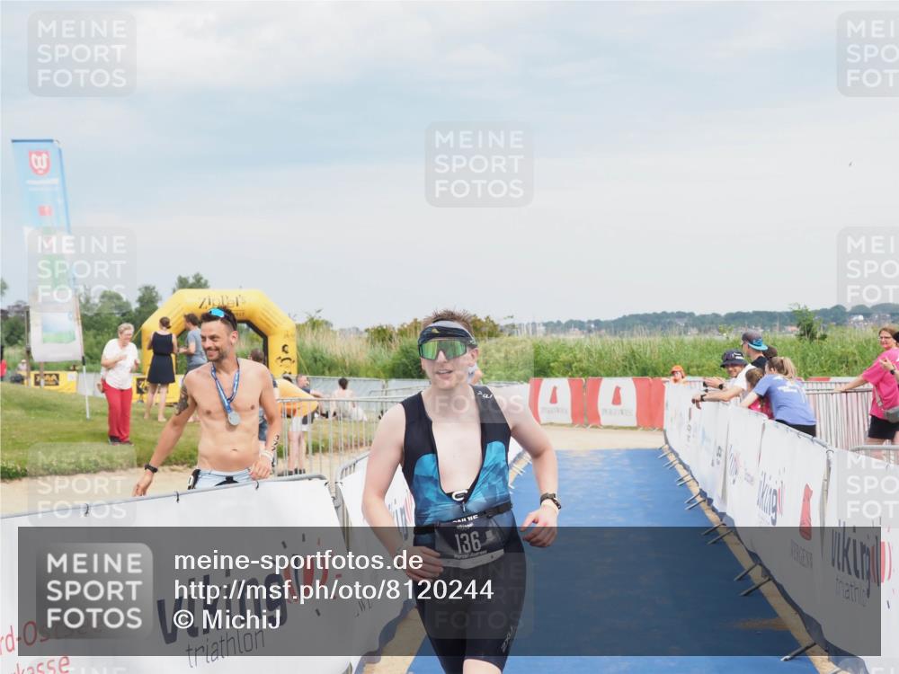 22.06.2025 - Viking Triathlon MichiJ http://msf.ph/oto/8120244 22.06.2025 17:02:53 Ziel 136 meine-sportfotos.de