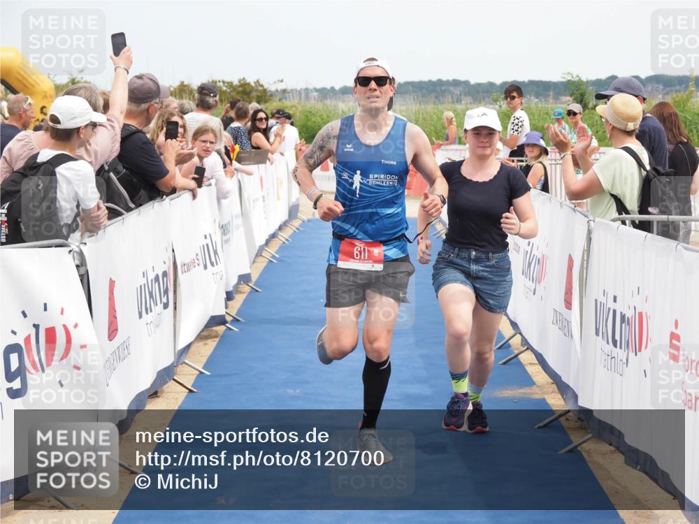 22.06.2025 - Viking Triathlon MichiJ http://msf.ph/oto/8120700 22.06.2025 14:59:19 Ziel 196, 611 meine-sportfotos.de