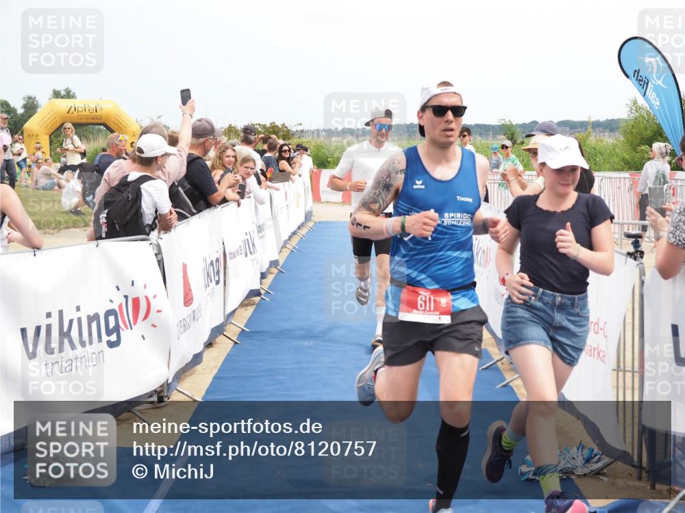 22.06.2025 - Viking Triathlon MichiJ http://msf.ph/oto/8120757 22.06.2025 14:59:20 Ziel 196, 611 meine-sportfotos.de