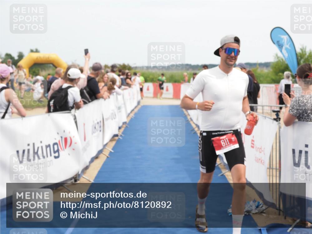 22.06.2025 - Viking Triathlon MichiJ http://msf.ph/oto/8120892 22.06.2025 14:59:21 Ziel 196, 611, 654 meine-sportfotos.de