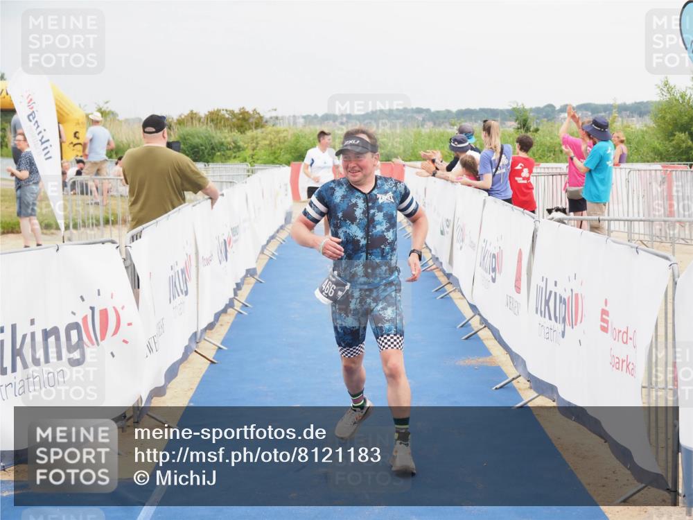22.06.2025 - Viking Triathlon MichiJ http://msf.ph/oto/8121183 22.06.2025 17:04:47 Ziel 466, 656 meine-sportfotos.de
