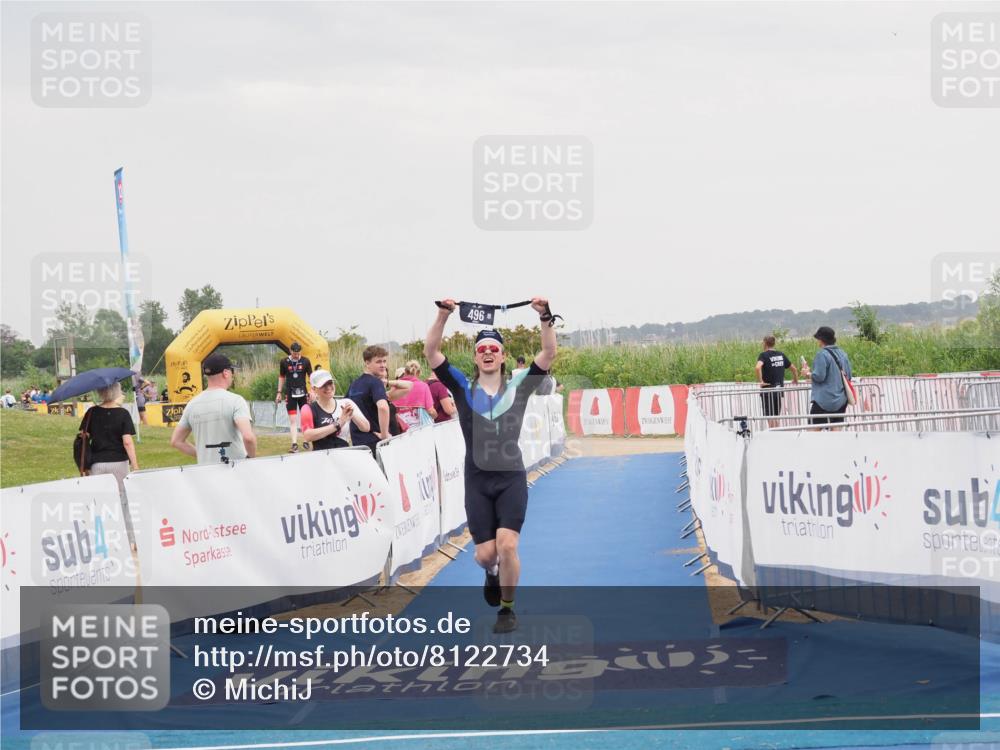 22.06.2025 - Viking Triathlon MichiJ http://msf.ph/oto/8122734 22.06.2025 16:38:28 Ziel 496 meine-sportfotos.de