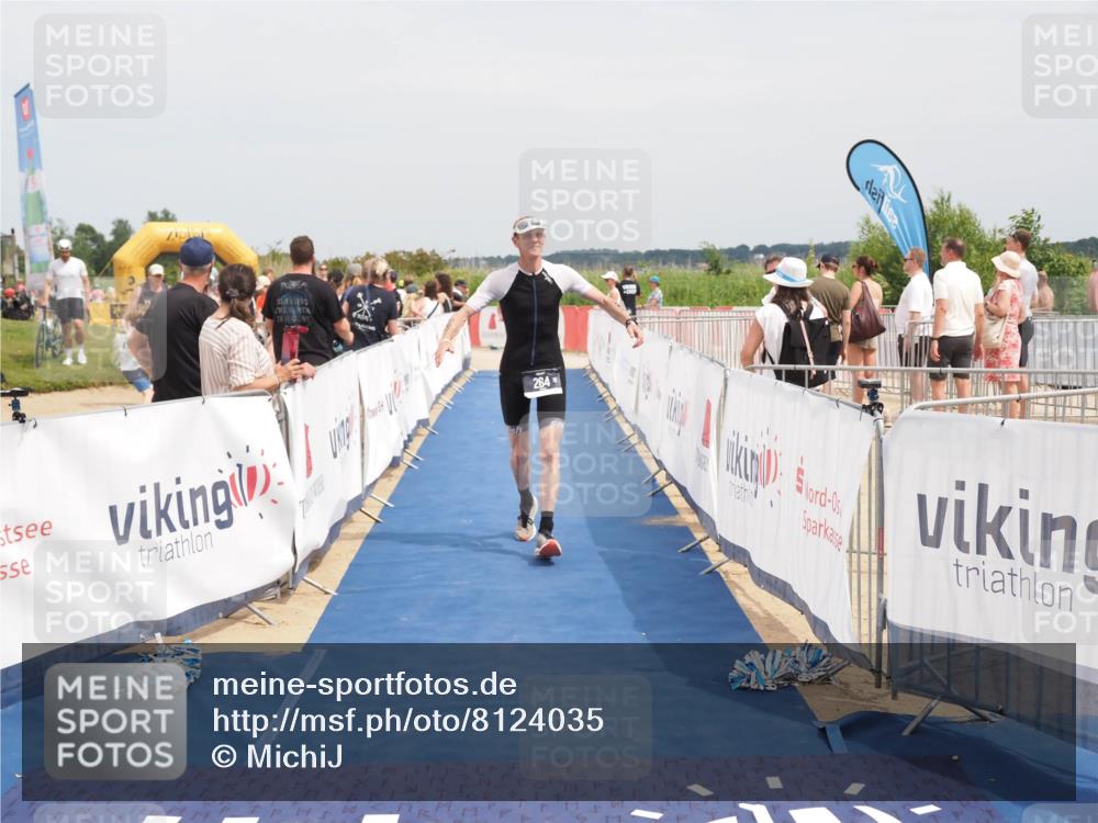 22.06.2025 - Viking Triathlon MichiJ http://msf.ph/oto/8124035 22.06.2025 15:14:54 Ziel 264, 377 meine-sportfotos.de