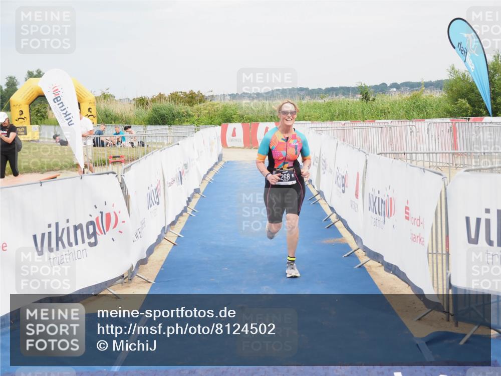 22.06.2025 - Viking Triathlon MichiJ http://msf.ph/oto/8124502 22.06.2025 17:19:18 Ziel 268 meine-sportfotos.de