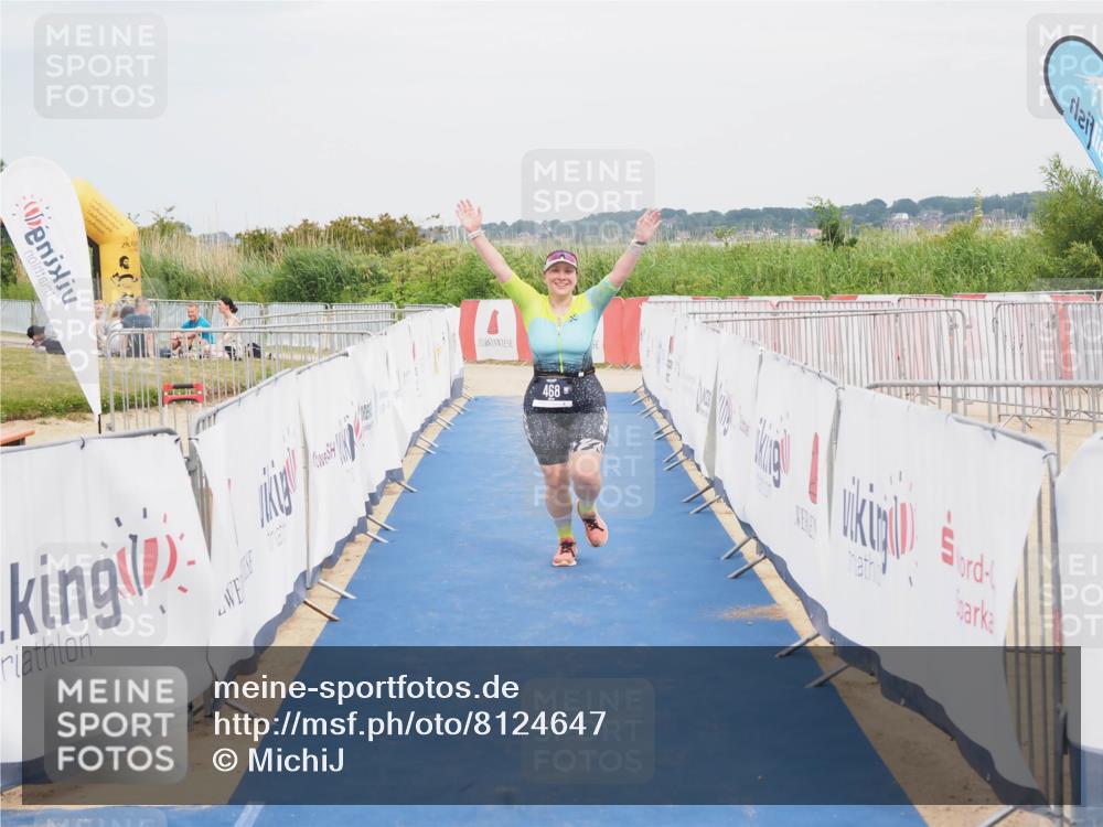22.06.2025 - Viking Triathlon MichiJ http://msf.ph/oto/8124647 22.06.2025 17:19:41 Ziel 468 meine-sportfotos.de