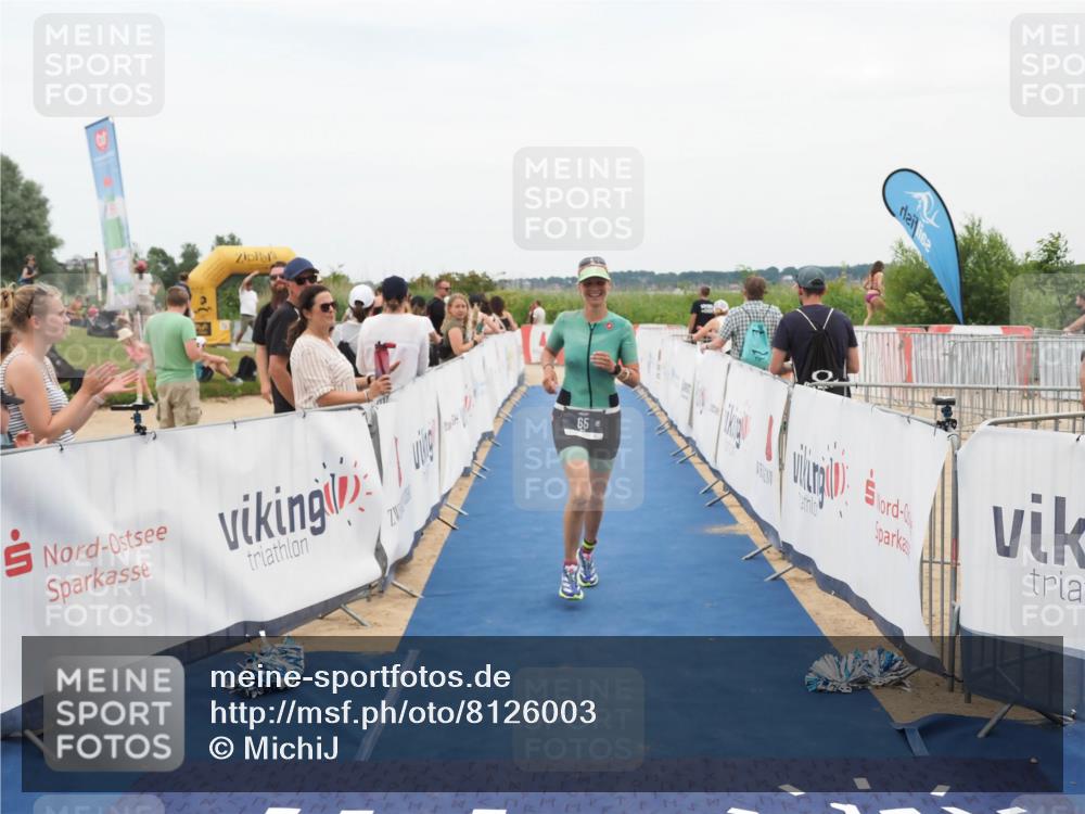 22.06.2025 - Viking Triathlon MichiJ http://msf.ph/oto/8126003 22.06.2025 15:22:22 Ziel 65 meine-sportfotos.de