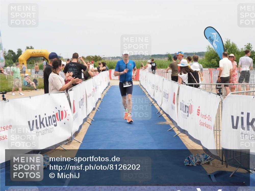 22.06.2025 - Viking Triathlon MichiJ http://msf.ph/oto/8126202 22.06.2025 15:17:32 Ziel 216 meine-sportfotos.de