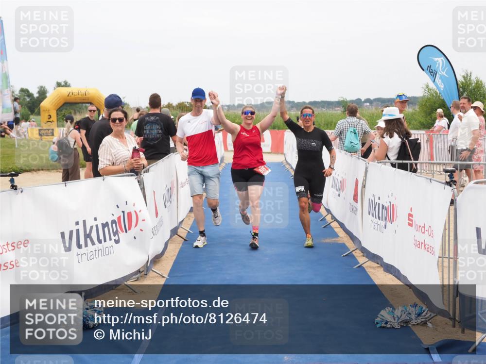 22.06.2025 - Viking Triathlon MichiJ http://msf.ph/oto/8126474 22.06.2025 15:18:08 Ziel 616 meine-sportfotos.de