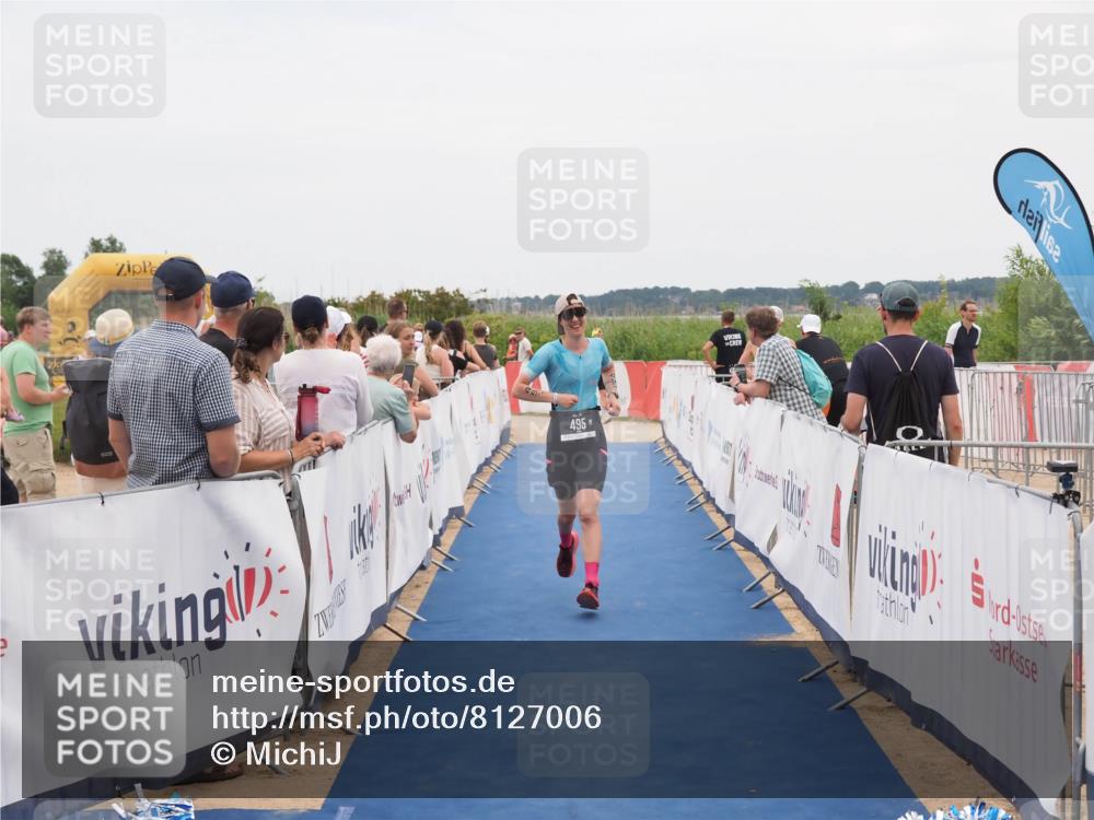 22.06.2025 - Viking Triathlon MichiJ http://msf.ph/oto/8127006 22.06.2025 15:24:18 Ziel 495 meine-sportfotos.de