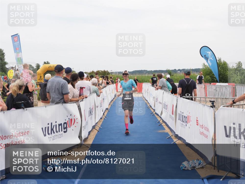22.06.2025 - Viking Triathlon MichiJ http://msf.ph/oto/8127021 22.06.2025 15:24:18 Ziel 495 meine-sportfotos.de