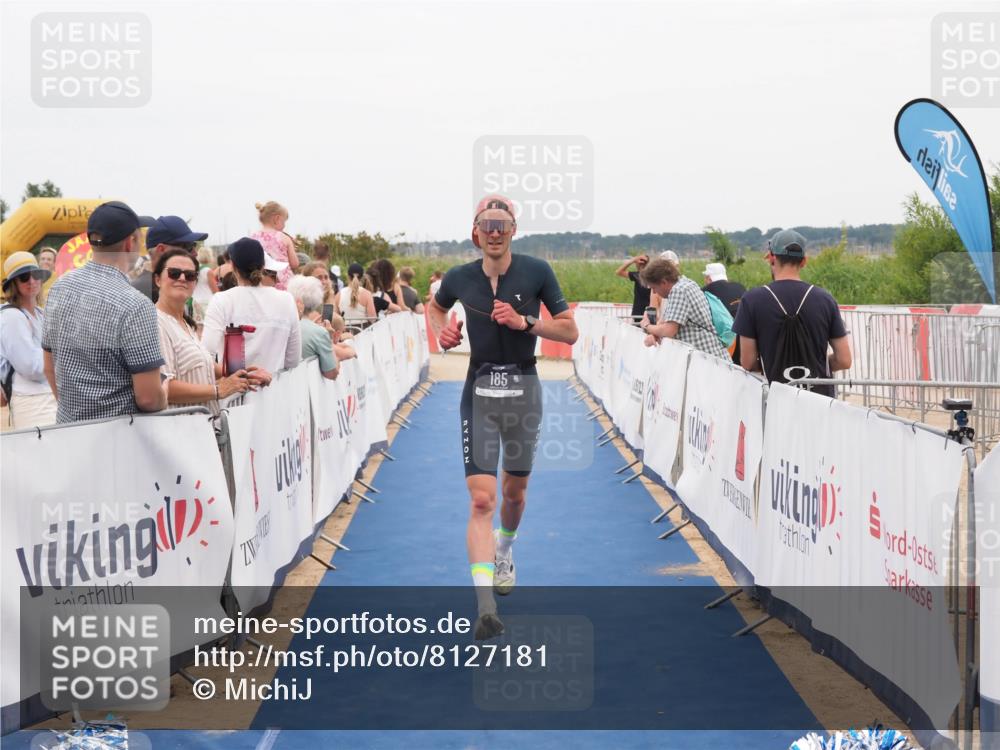 22.06.2025 - Viking Triathlon MichiJ http://msf.ph/oto/8127181 22.06.2025 15:24:26 Ziel 185 meine-sportfotos.de