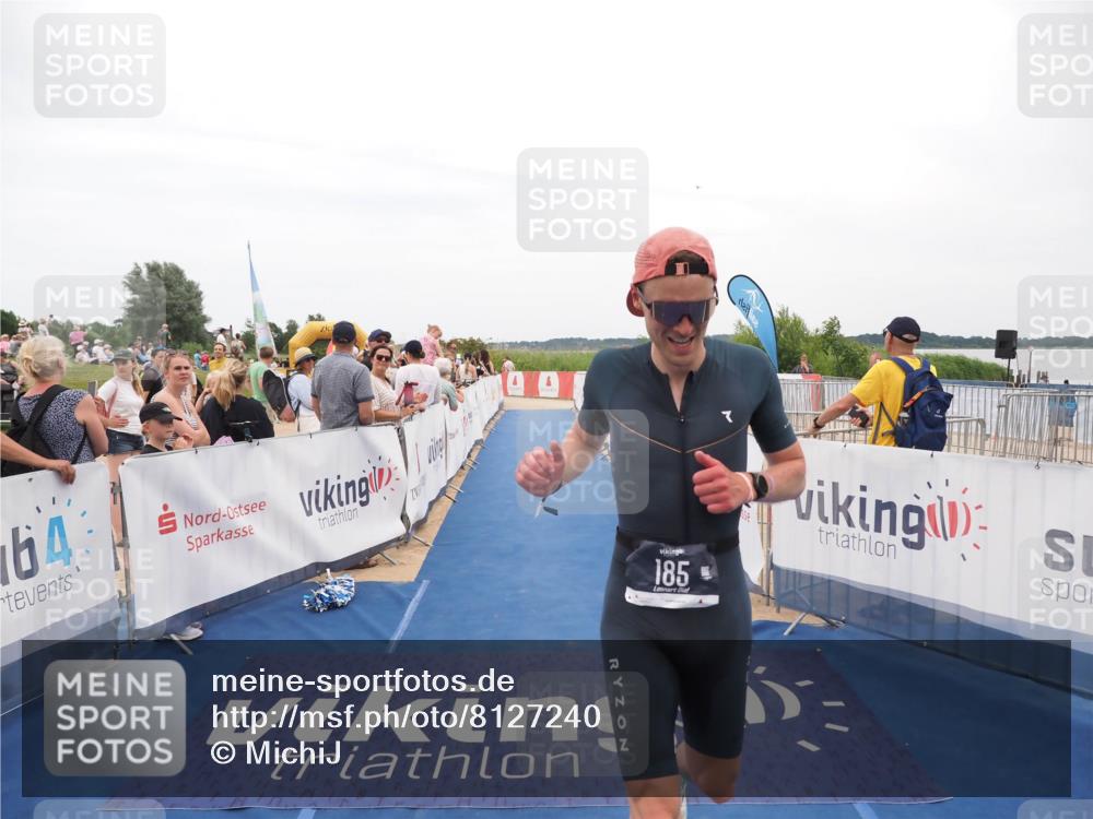 22.06.2025 - Viking Triathlon MichiJ http://msf.ph/oto/8127240 22.06.2025 15:24:28 Ziel 185 meine-sportfotos.de