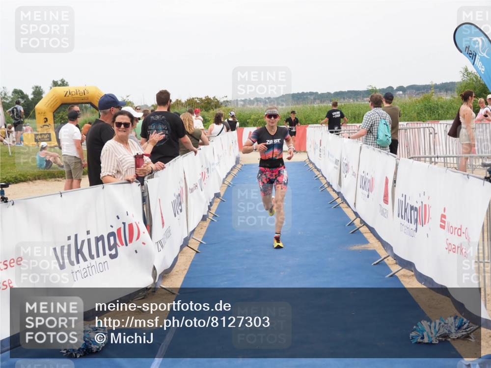 22.06.2025 - Viking Triathlon MichiJ http://msf.ph/oto/8127303 22.06.2025 15:18:58 Ziel  meine-sportfotos.de