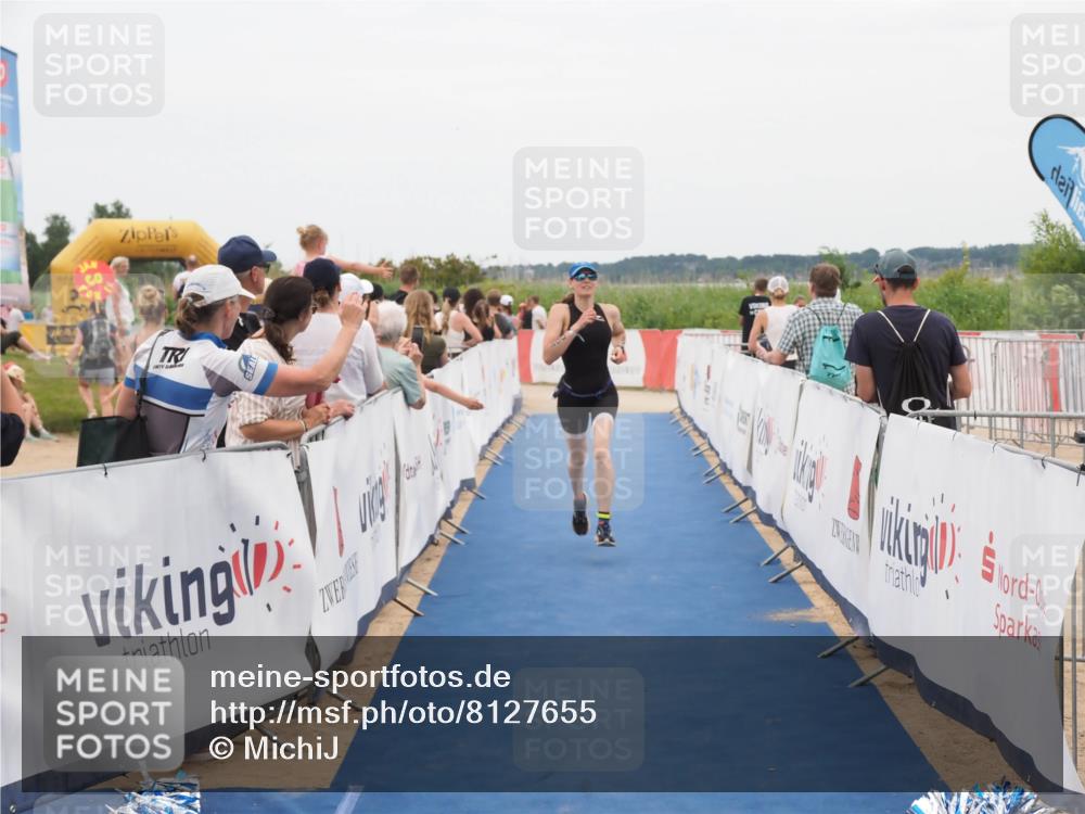 22.06.2025 - Viking Triathlon MichiJ http://msf.ph/oto/8127655 22.06.2025 15:24:55 Ziel 200 meine-sportfotos.de